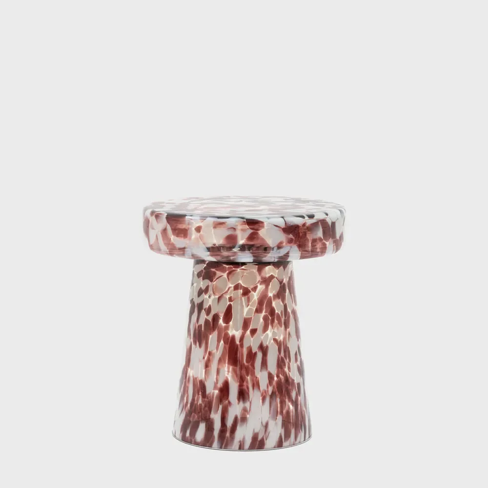 Murano Side Table Leopard