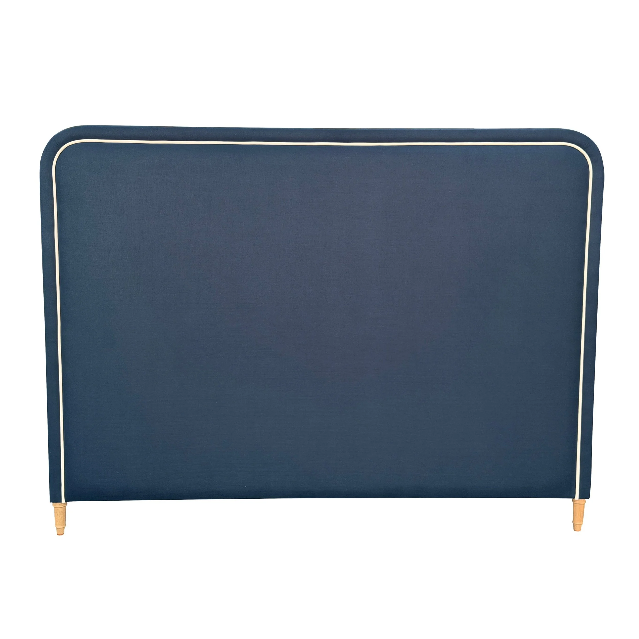 Hampton Bedhead Navy Linen