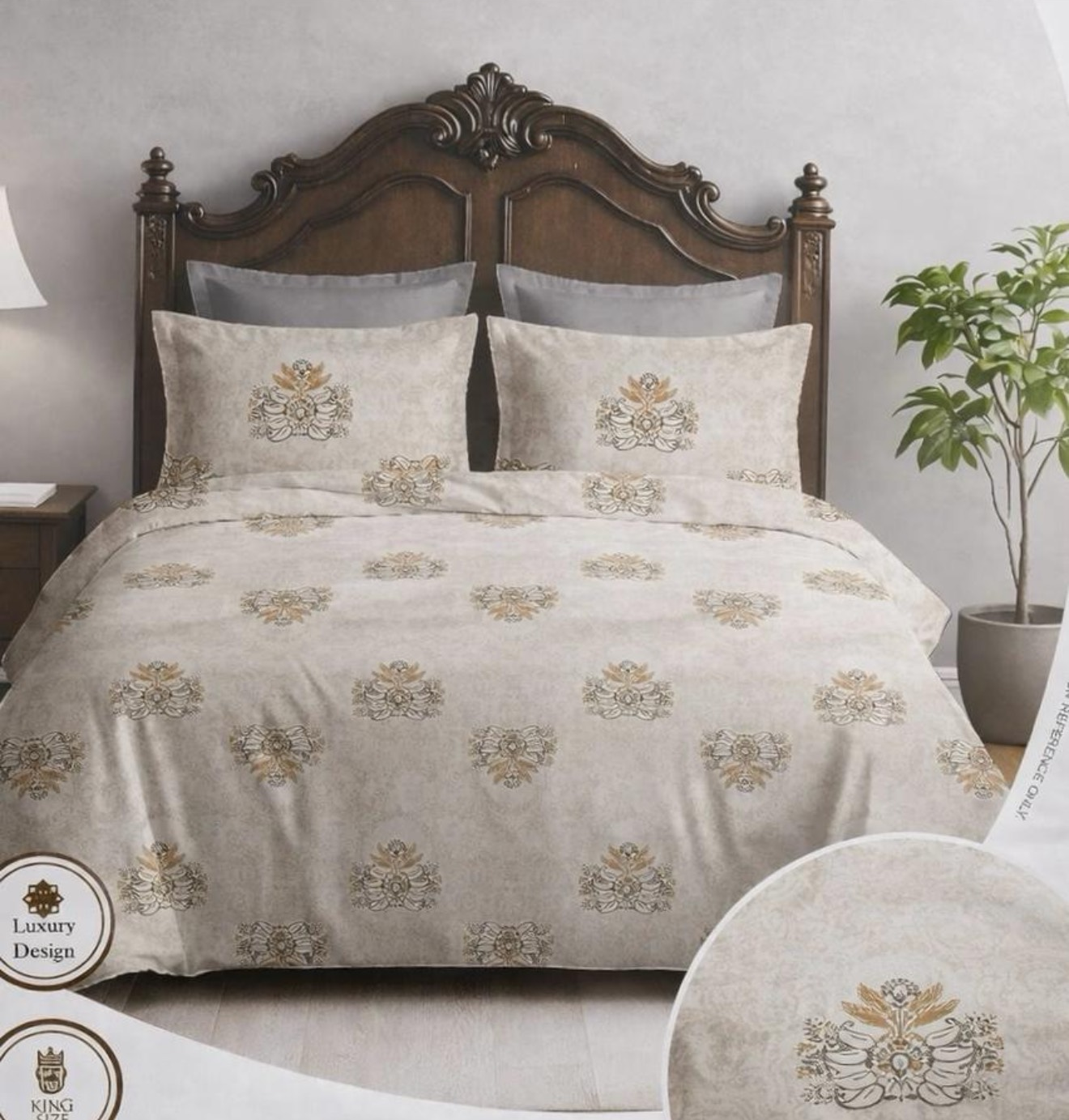 Ivory Heritage Cotton Bedsheet