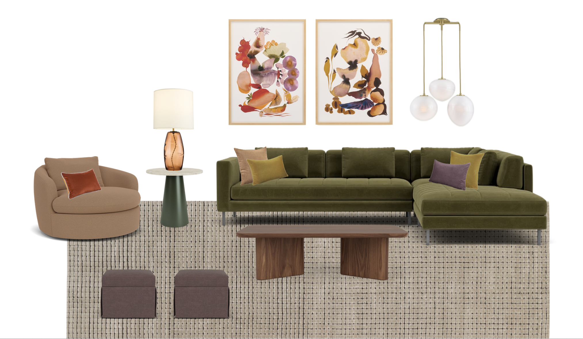 Living room Mood Board.