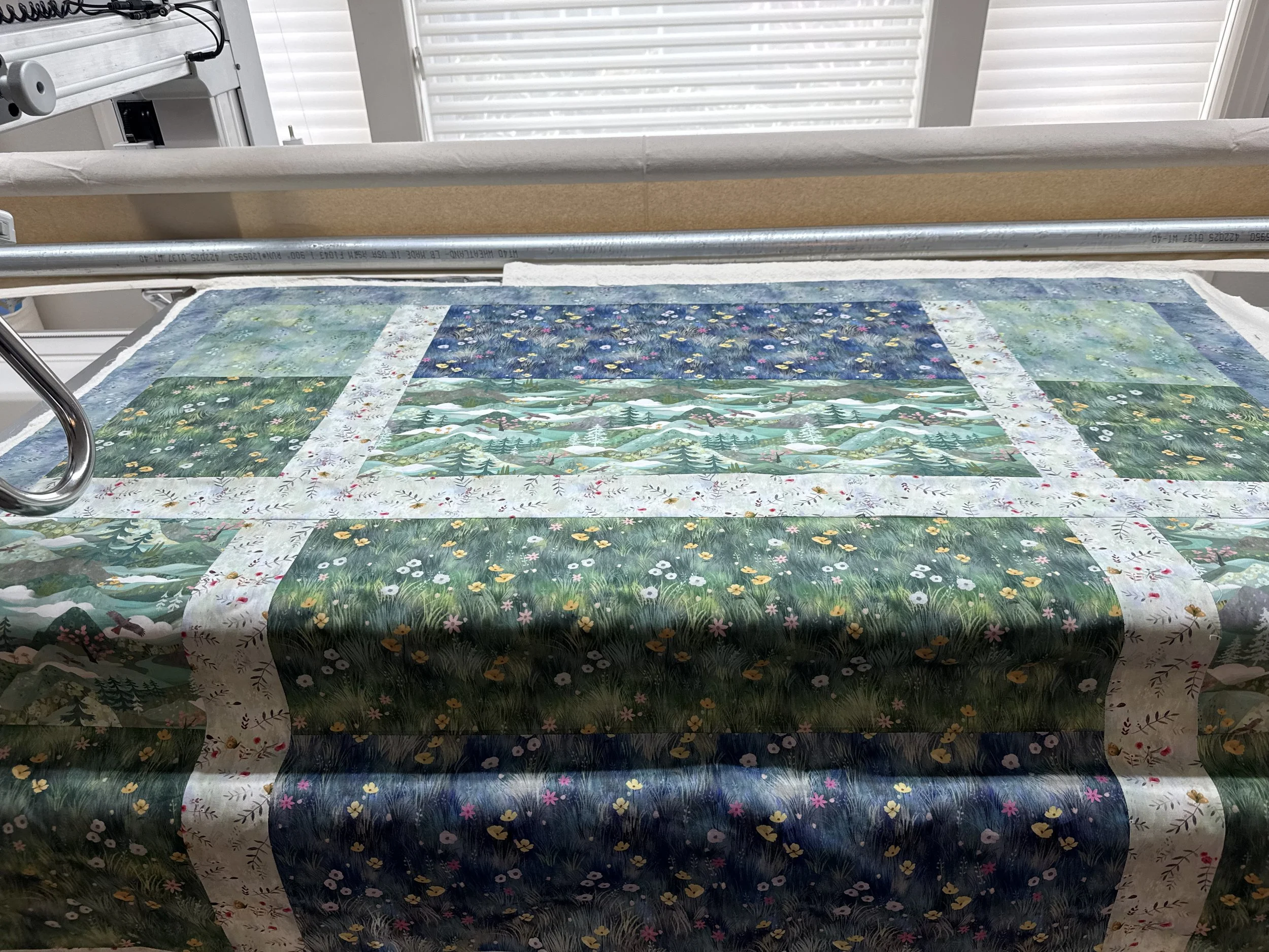 Graduation Gift from April.  High Loft Batting and Pieced Back.