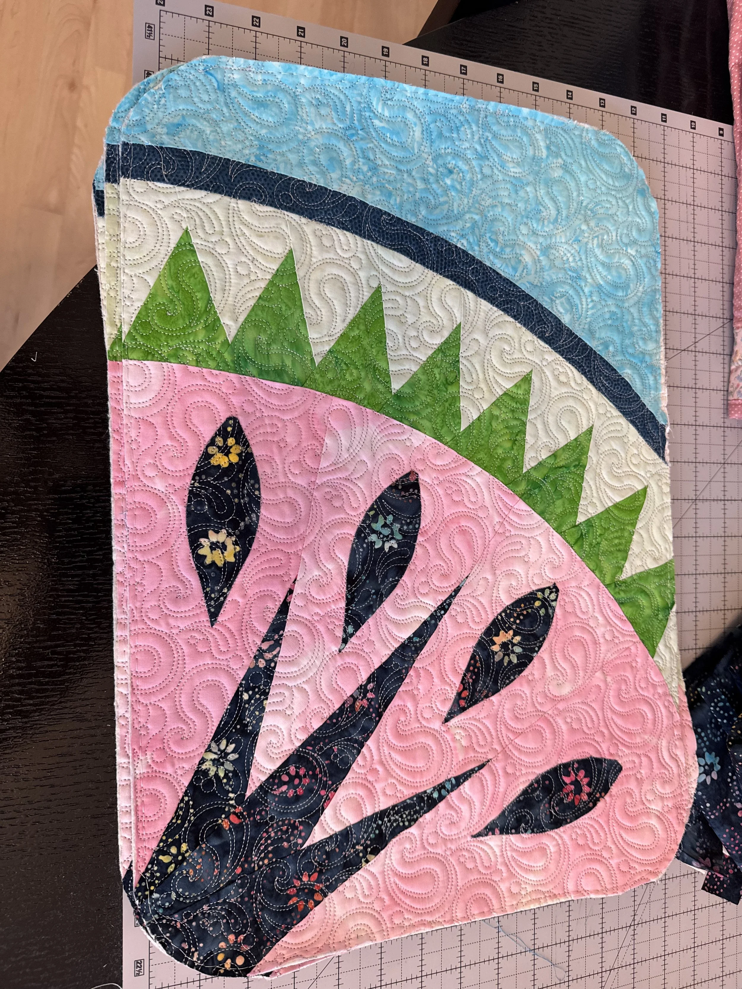 Dense Quilting on Placemats