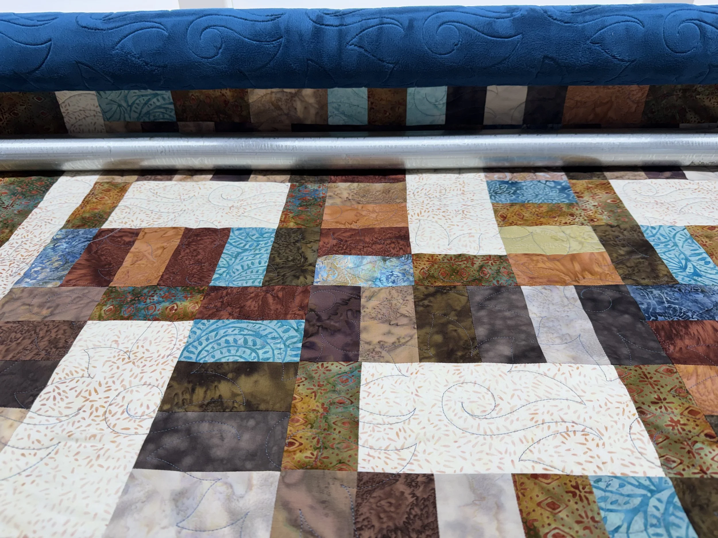 Jonee Batik Quilt with Minky Back