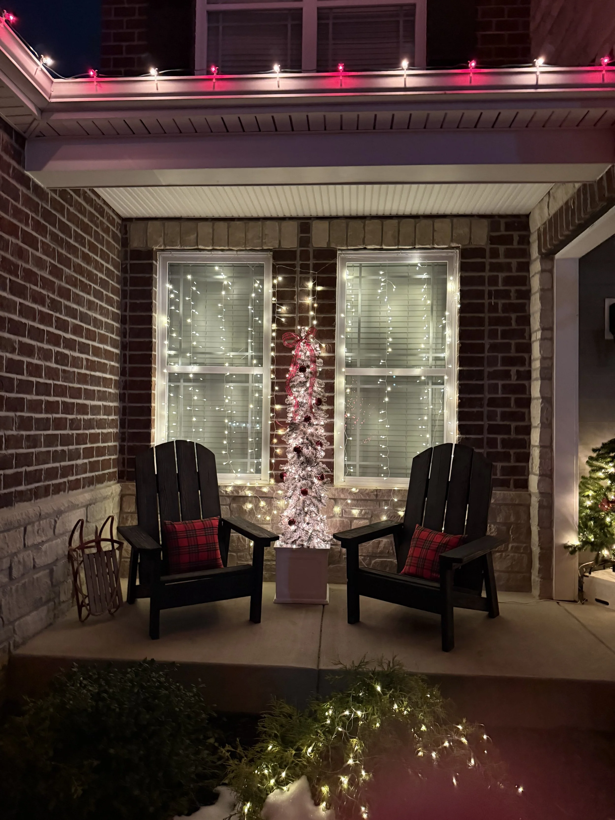 Christmas Porch Styling in Wentzville, MO