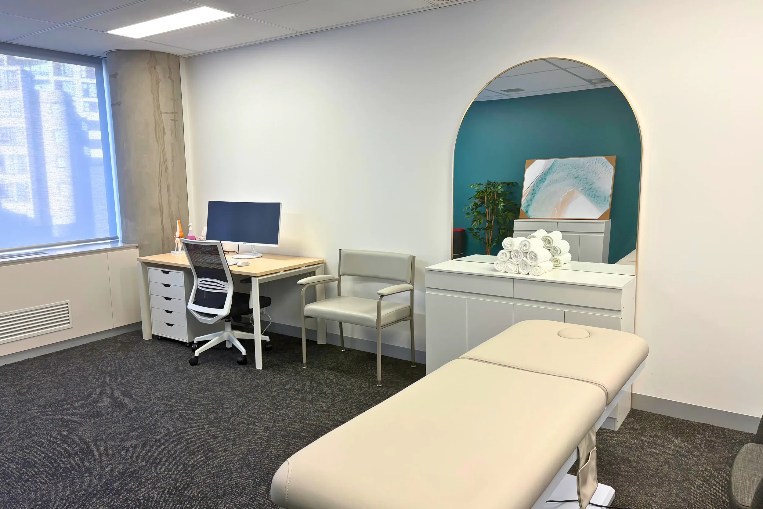 Consulting room at the Naia Health St Leonards hub