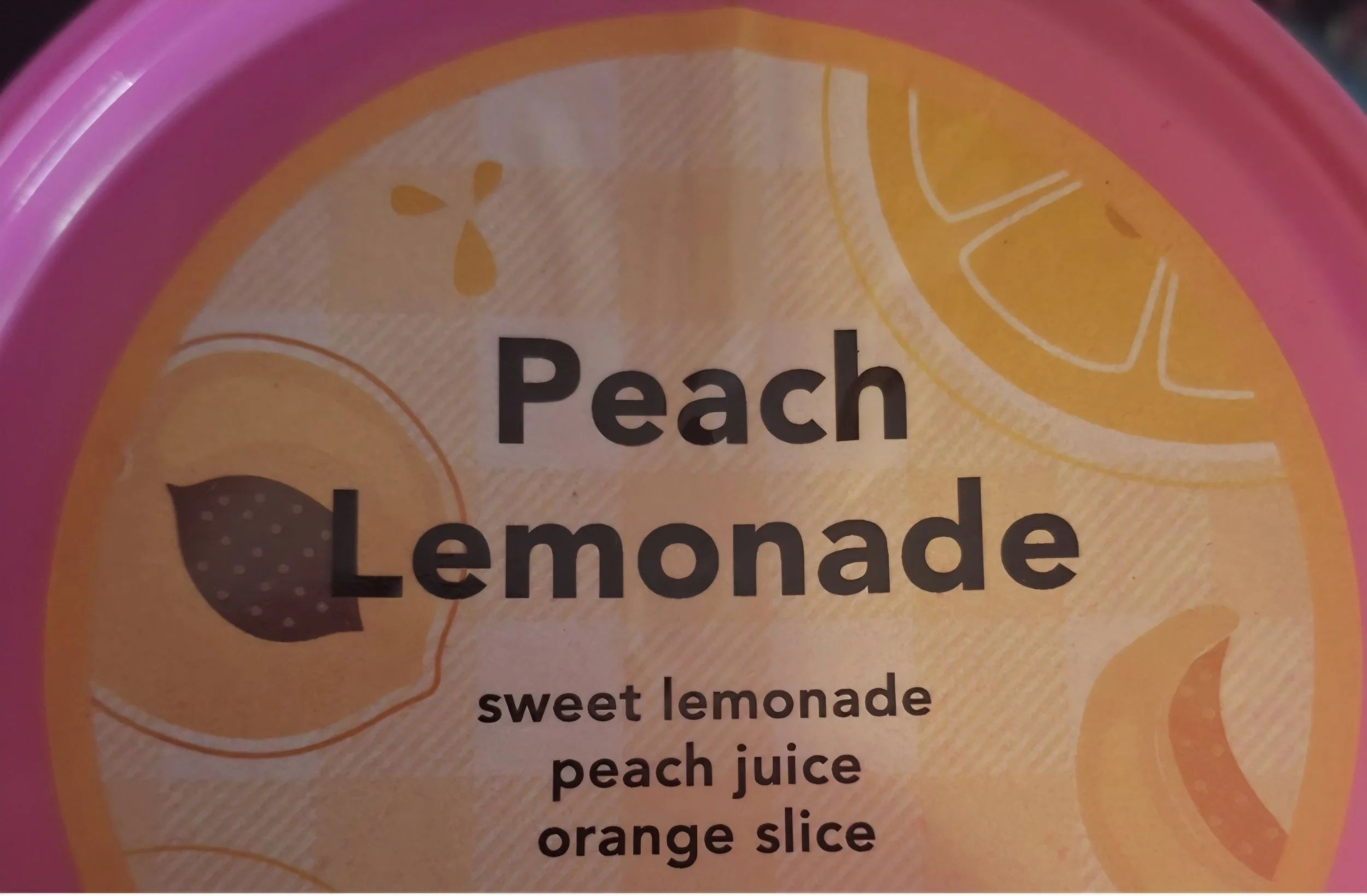 Peach Lemonade.     4oz