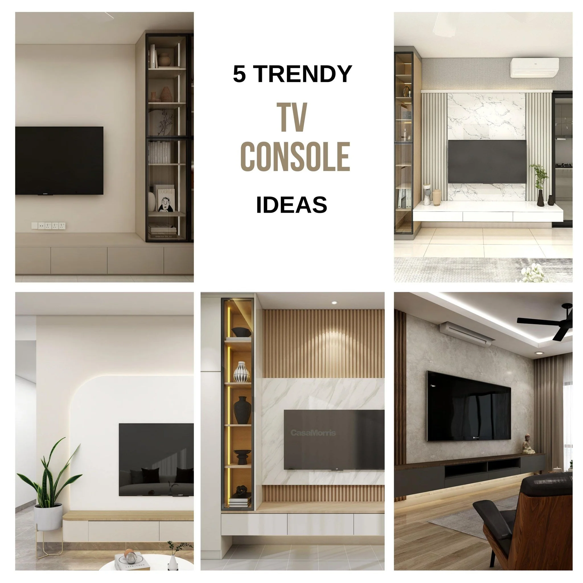 💎✨ Make Your Living Room Look Expensive!! Without Spending More! 🏡💖

Same budget, different vibes: some homes feel sleek &amp; premium, others&hellip; just meh 😅
The secret? Smart design choices! 🎨
Here are 5 TV console ideas, Upgrade your style