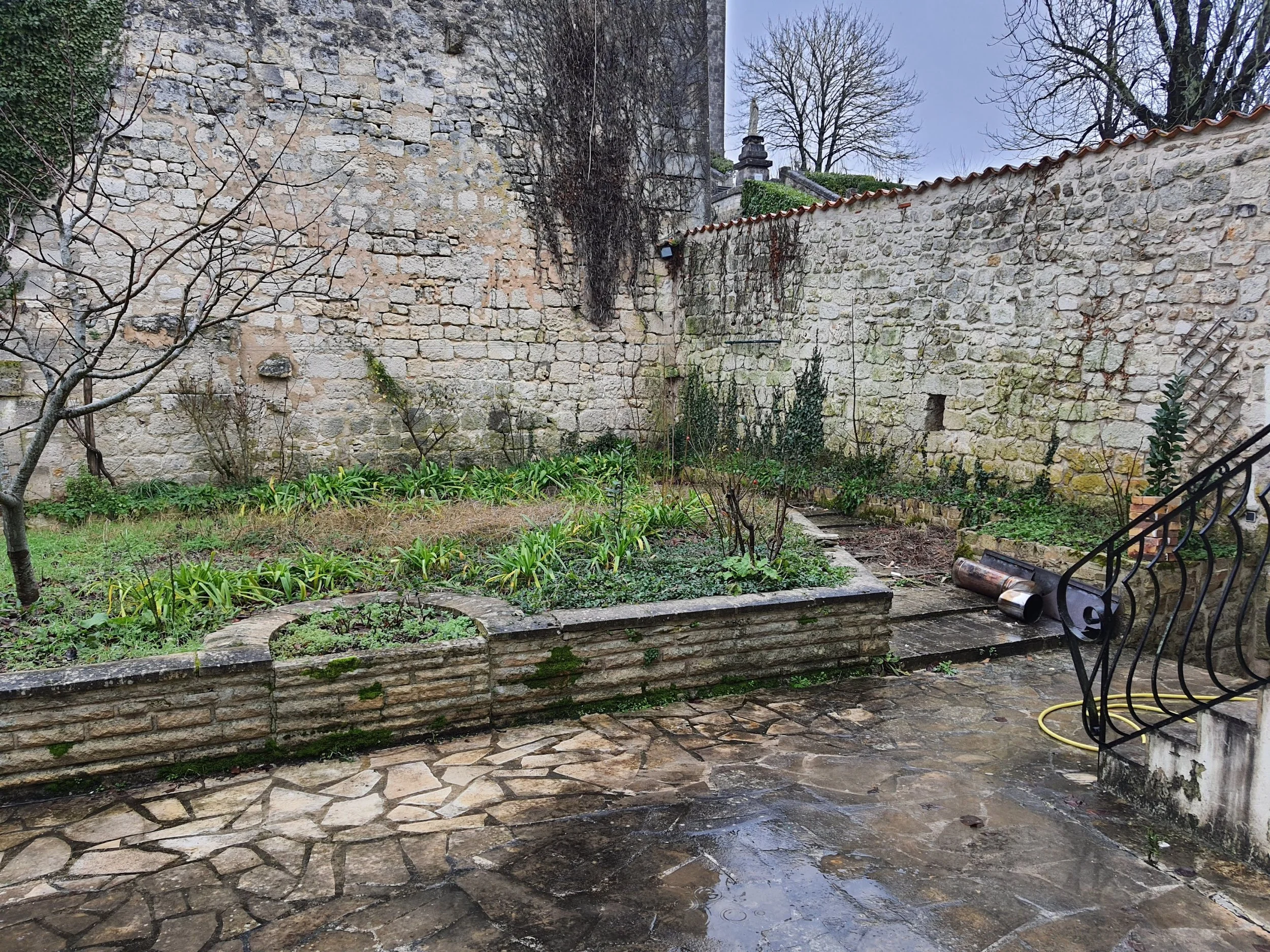 existing courtyard before transformation