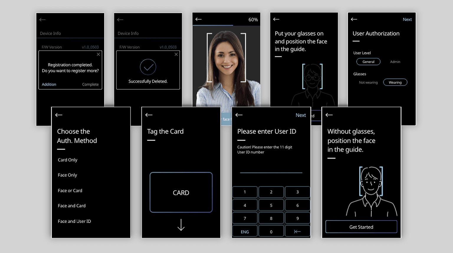 Smart Face Reader UI / Embedded UI/UX