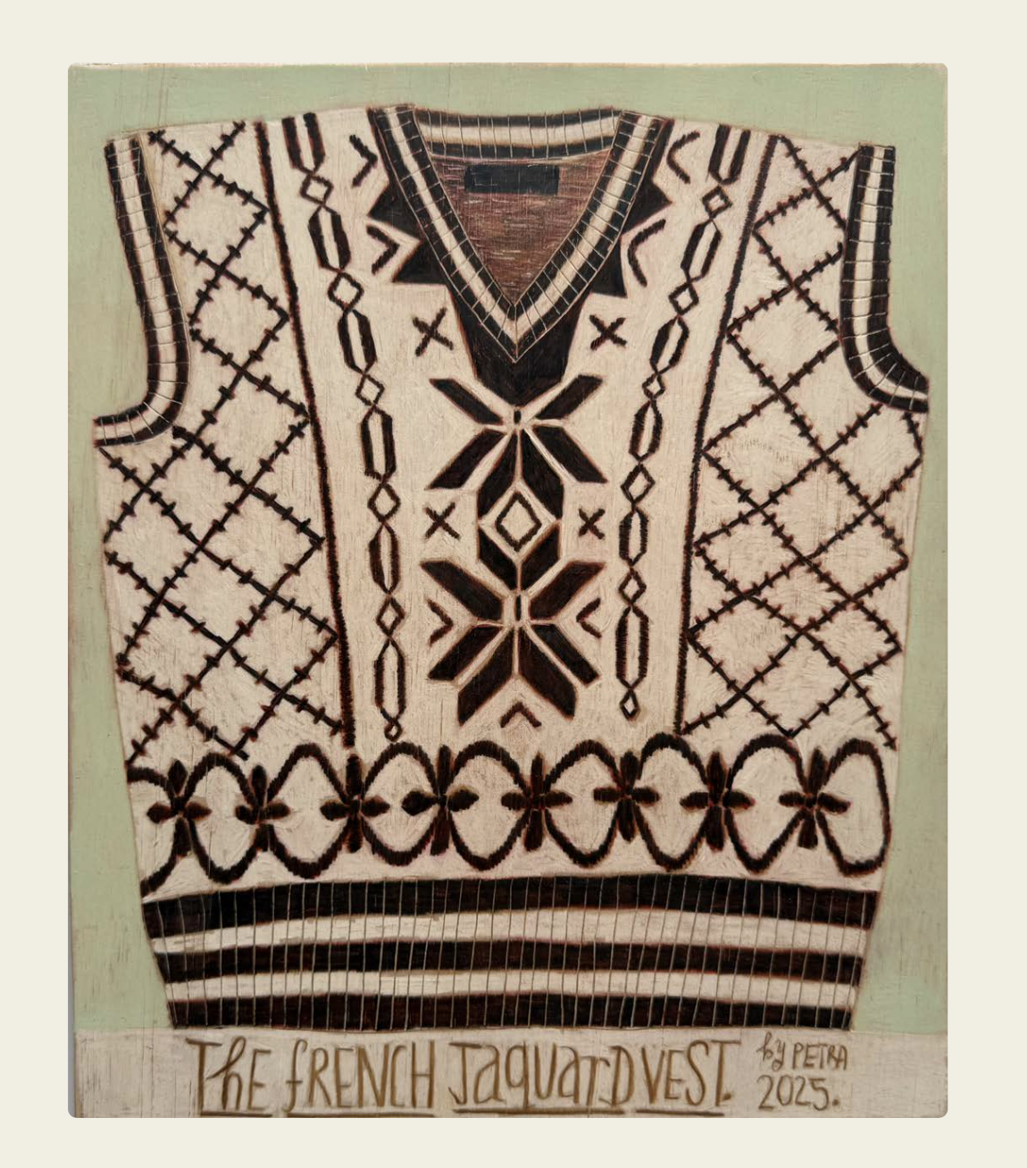 The French Jaquard Vest