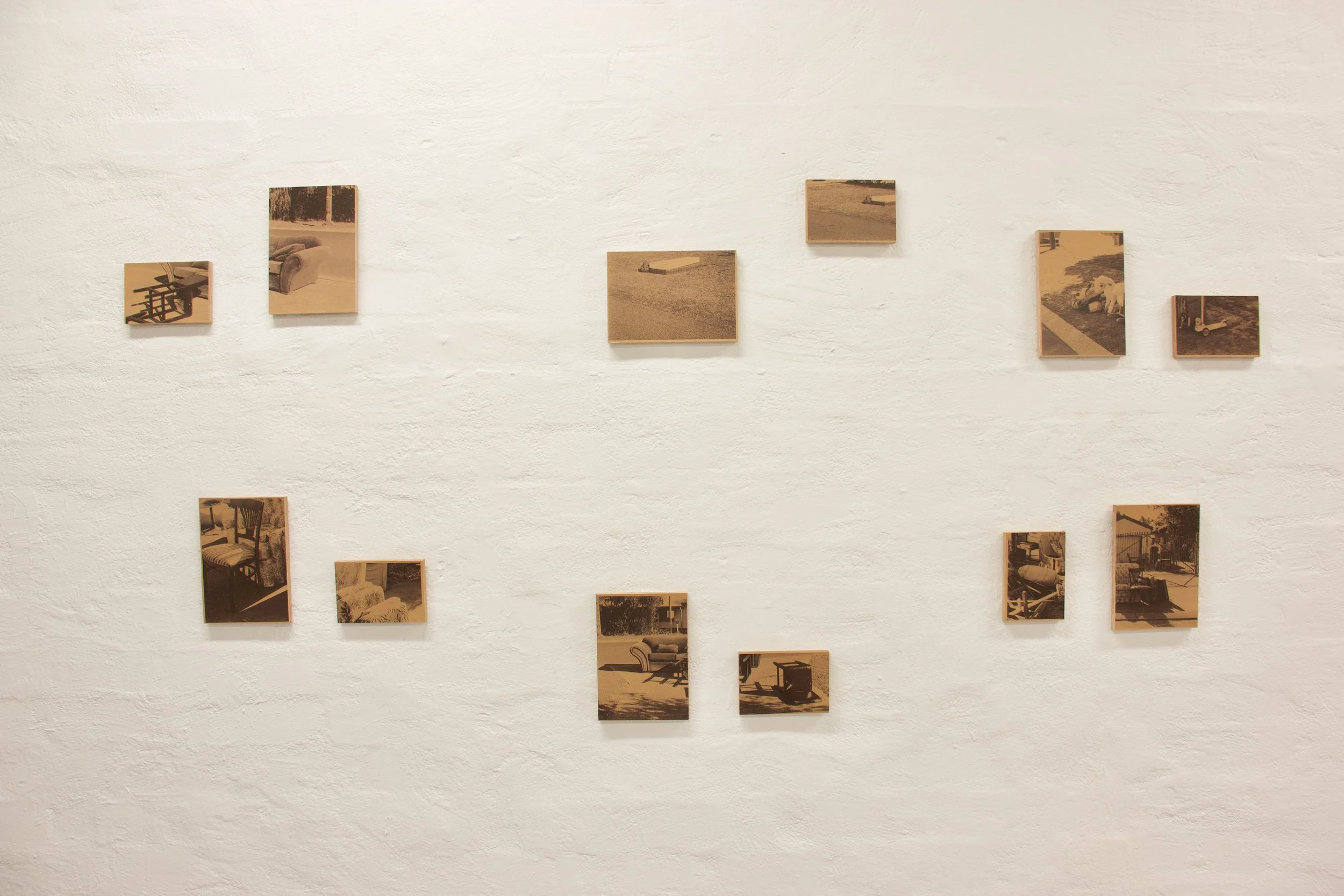 Kerbside Blocks, photographic print on plywood, 2025