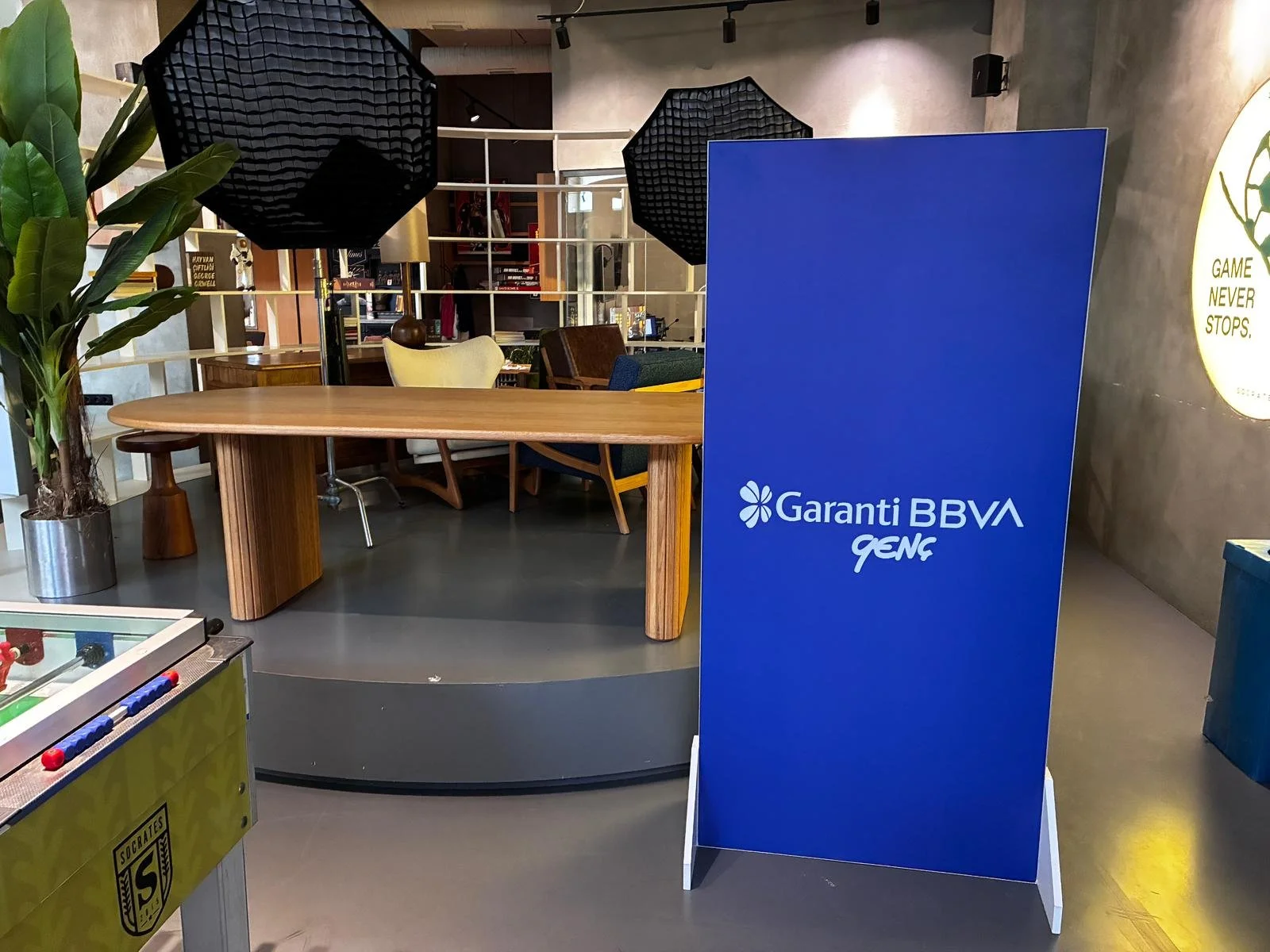 Stant Stand Etkinlik Tabela Lightbox Kiosk banko ışıklı  ledli küp