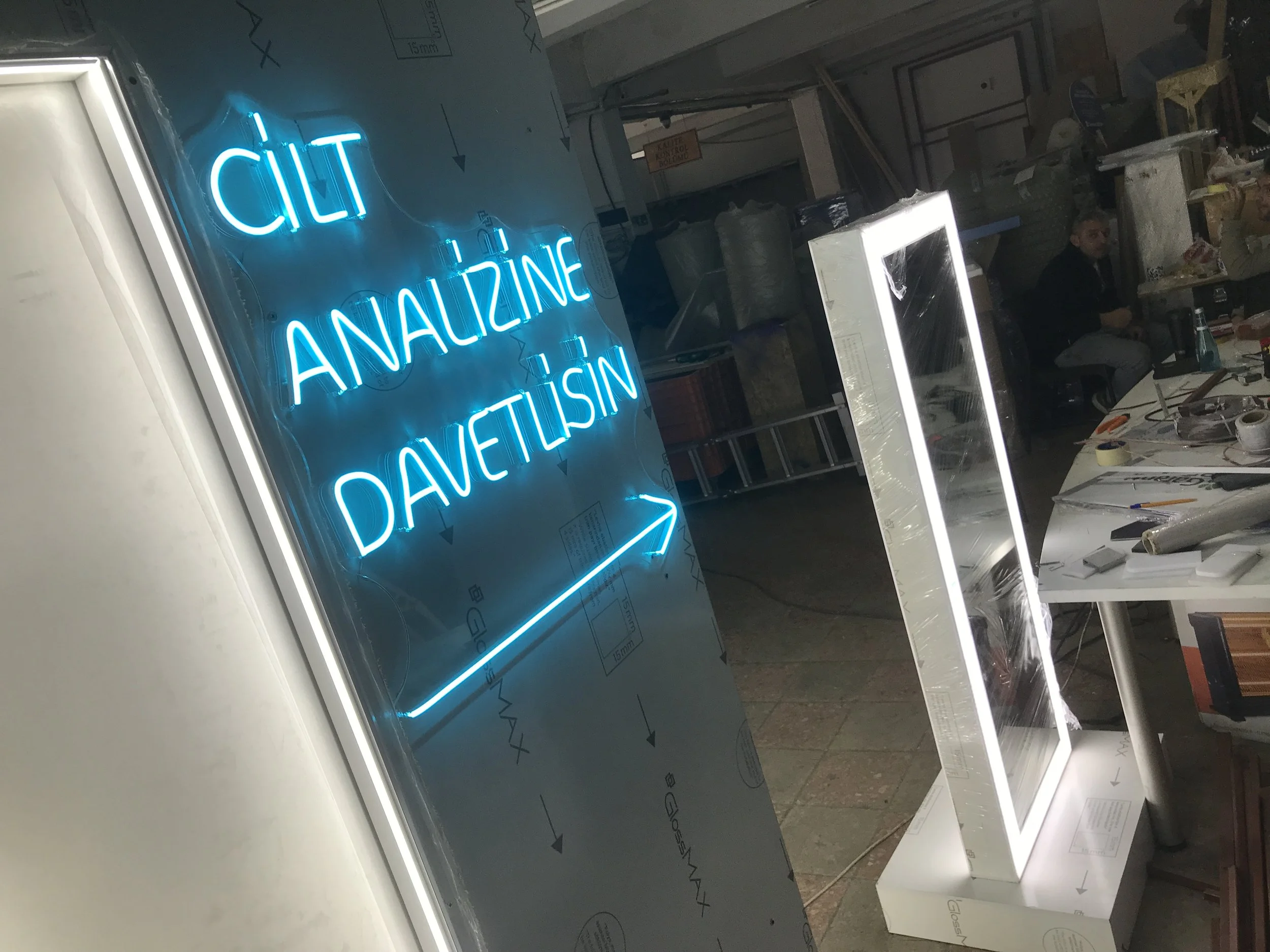 Stant Stand Etkinlik Tabela Lightbox Kiosk banko