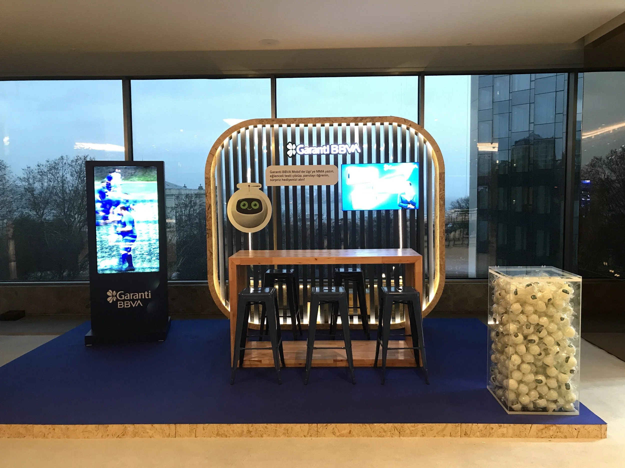 Stant Stand Etkinlik Tabela Lightbox Kiosk banko ışıklı  ledli küp