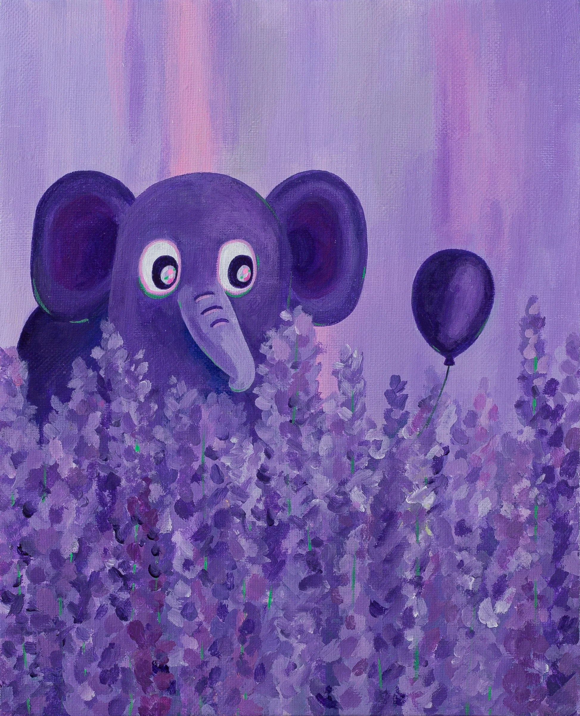 10. 라벤더 풍선 (A Balloon in Lavender)_Acrylic on Canvas_27.3 x 22.0 cm_2026.jpg