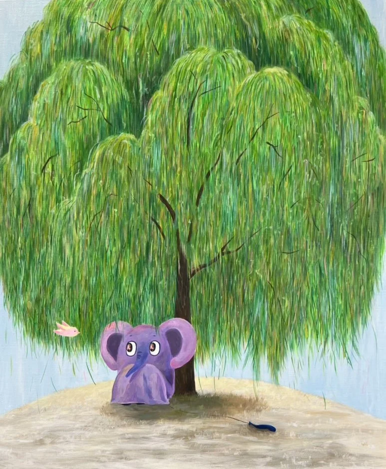 At Rest, 2026, Acrylic on canvas, 72.2 x 60.6 cm (20F) 