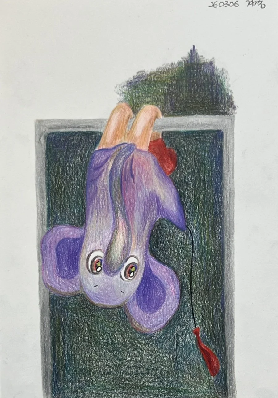 풍선이 떠오르지 않아서, 그냥 제가 거꾸로 보기로 했습니다. 