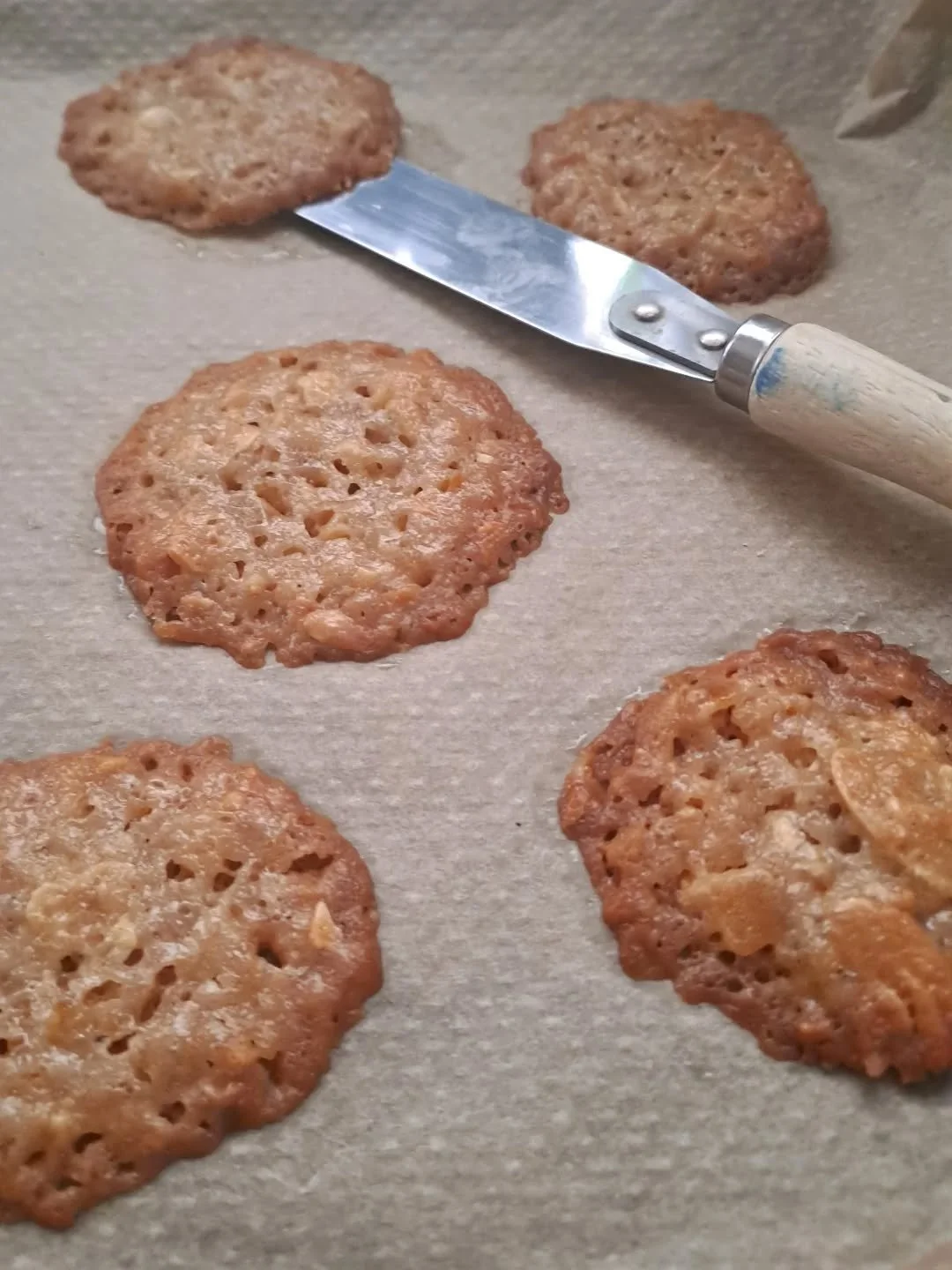 This is a request!...You're such a big old helpful, wise community. So I'm reaching out for a bit of help. Our son has announced he wants to get back into cooking again. This is him helping me make Florentines this week.
He's diagnosed ASD &amp; is h