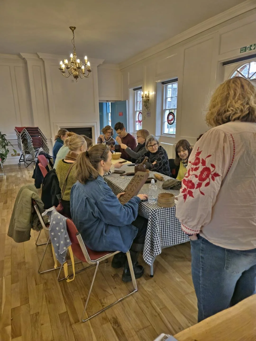 Historian Emma Kay delivering a workshop on gingerbread at the Museum of the Home, London