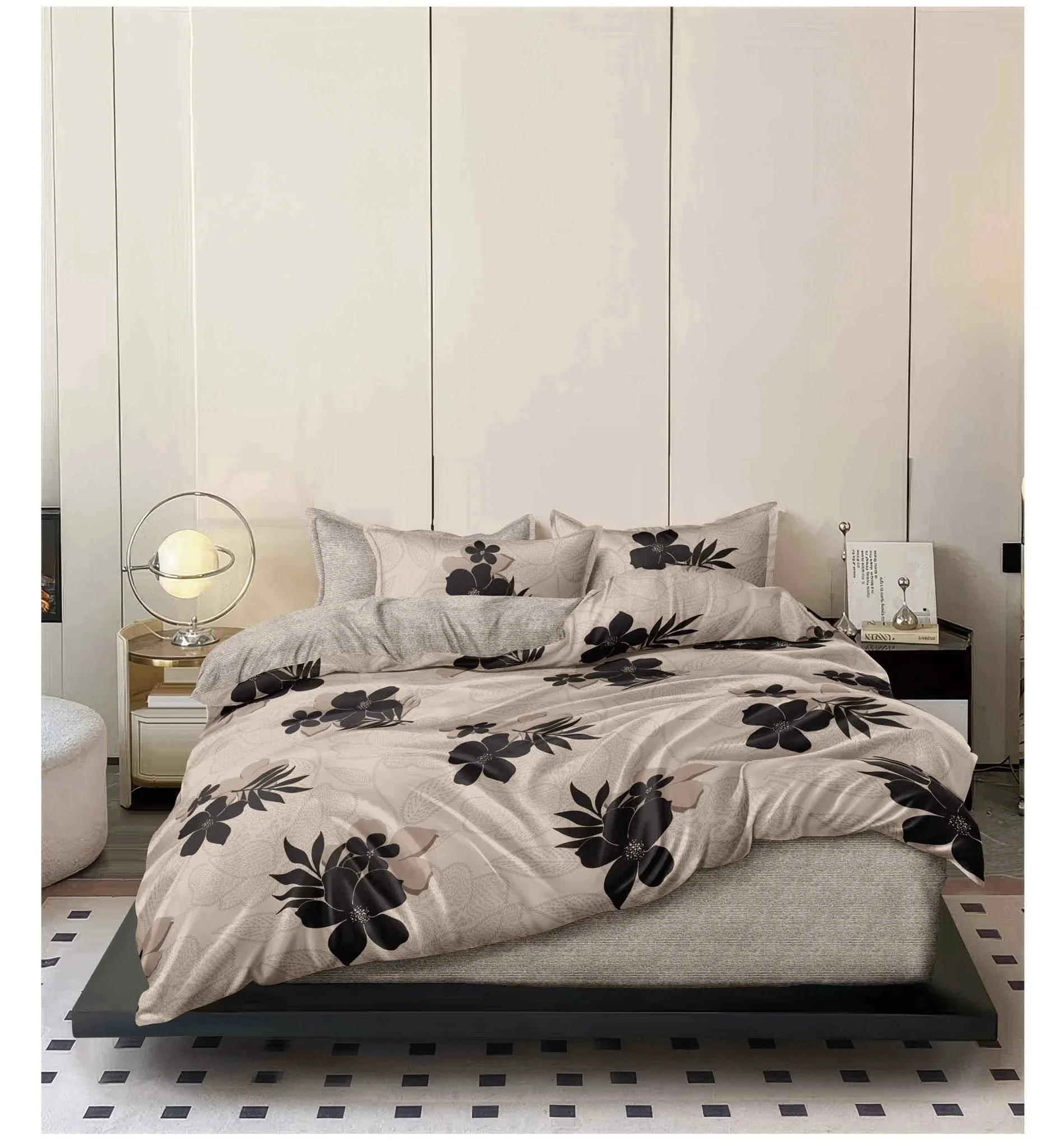 5-Piece Floral Bedding Set - Queen Size