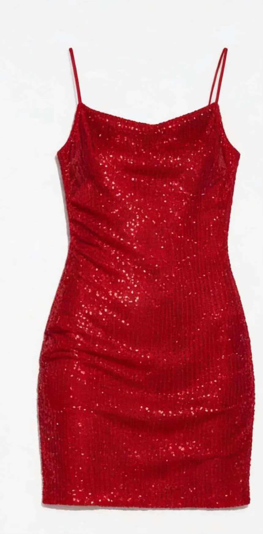 Sparkle & Shine Red Sequin Dress