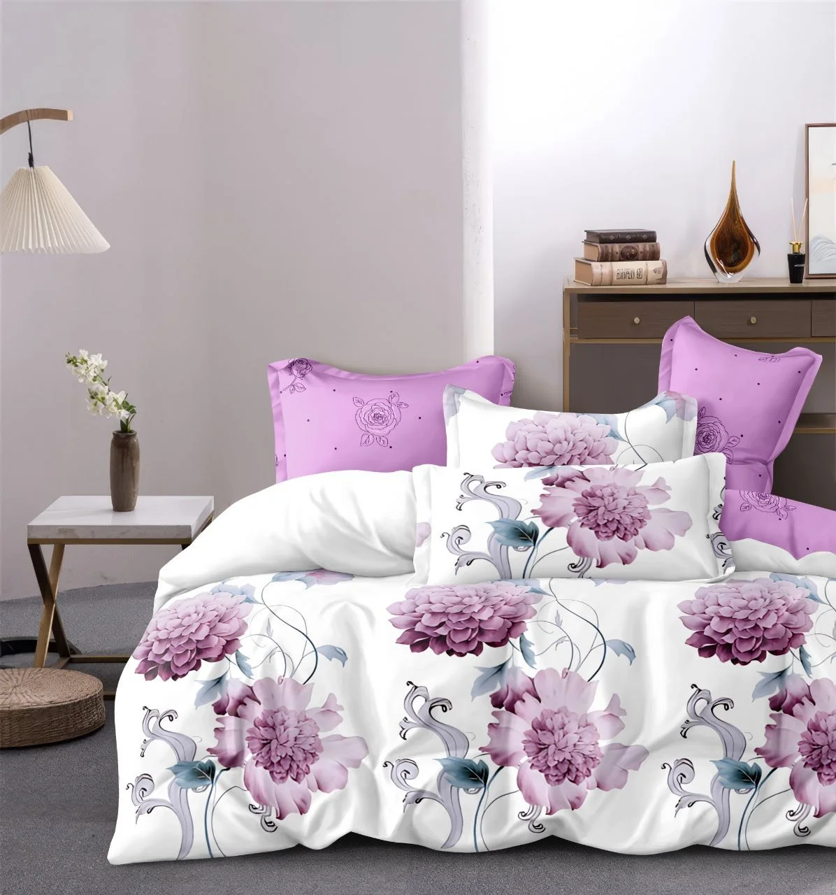 Elegant Floral 5-Piece Bedding Set