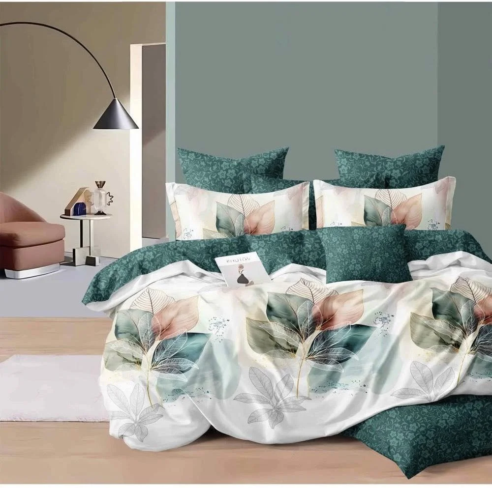 5-Piece Leaf Pattern Bedding Set