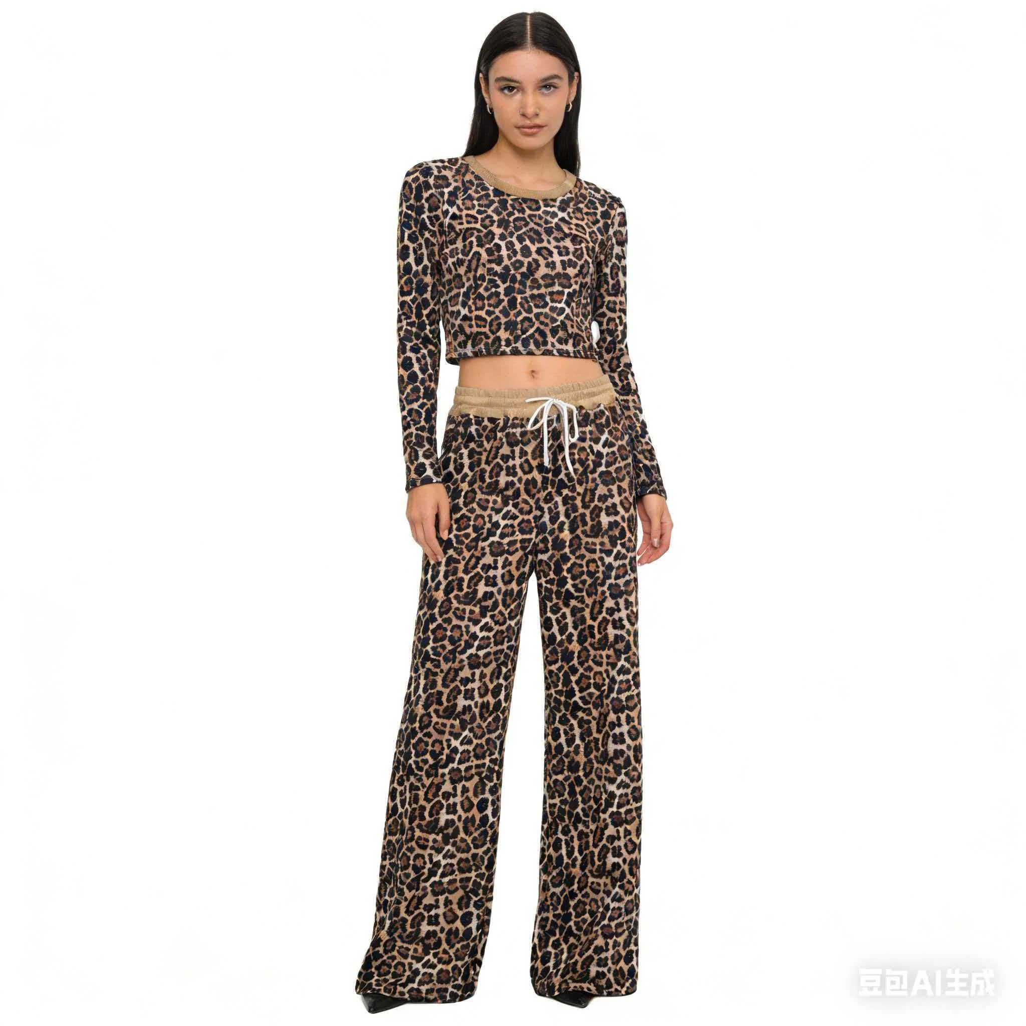Leopard Print Lounge Set