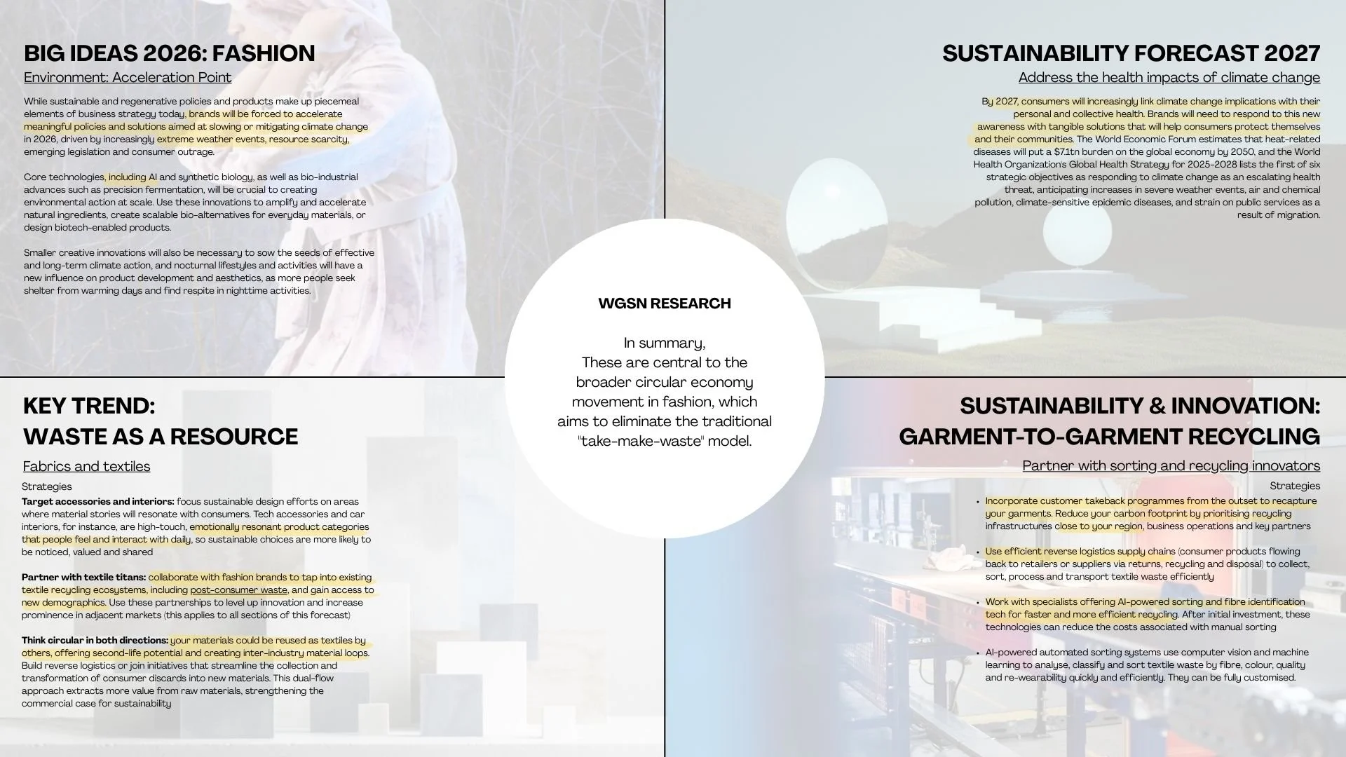 Trend research highlights a shift towards circular economies, where waste is viewed as a resource rather than an endpoint. This supports the sacai : eko concept by aligning sustainability with innovation, long-term value, and future-focused fashion s