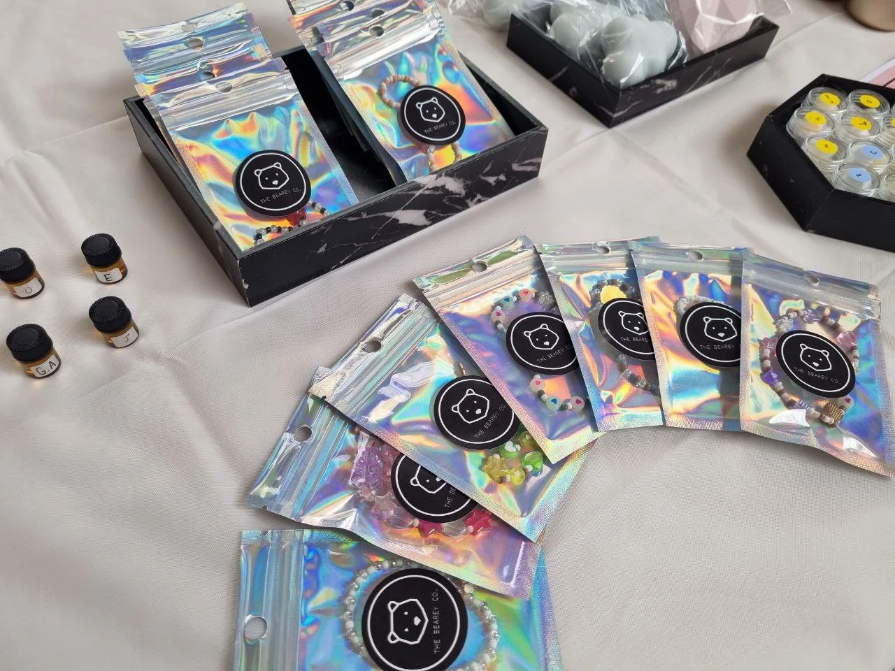 This booth operation was carried out as part of the Visual Merchandising (VSM) module, where our team developed and ran a pop-up concept under the brand The Beary Co. 