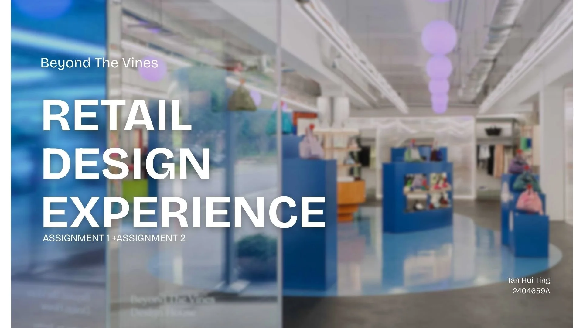 This project was developed as part of the Retail Design Experience module in 2025, using Beyond The Vines as the chosen brand. This demonstrates my understanding of retail spatial planning, brand translation, and merchandising logic at a conceptual l