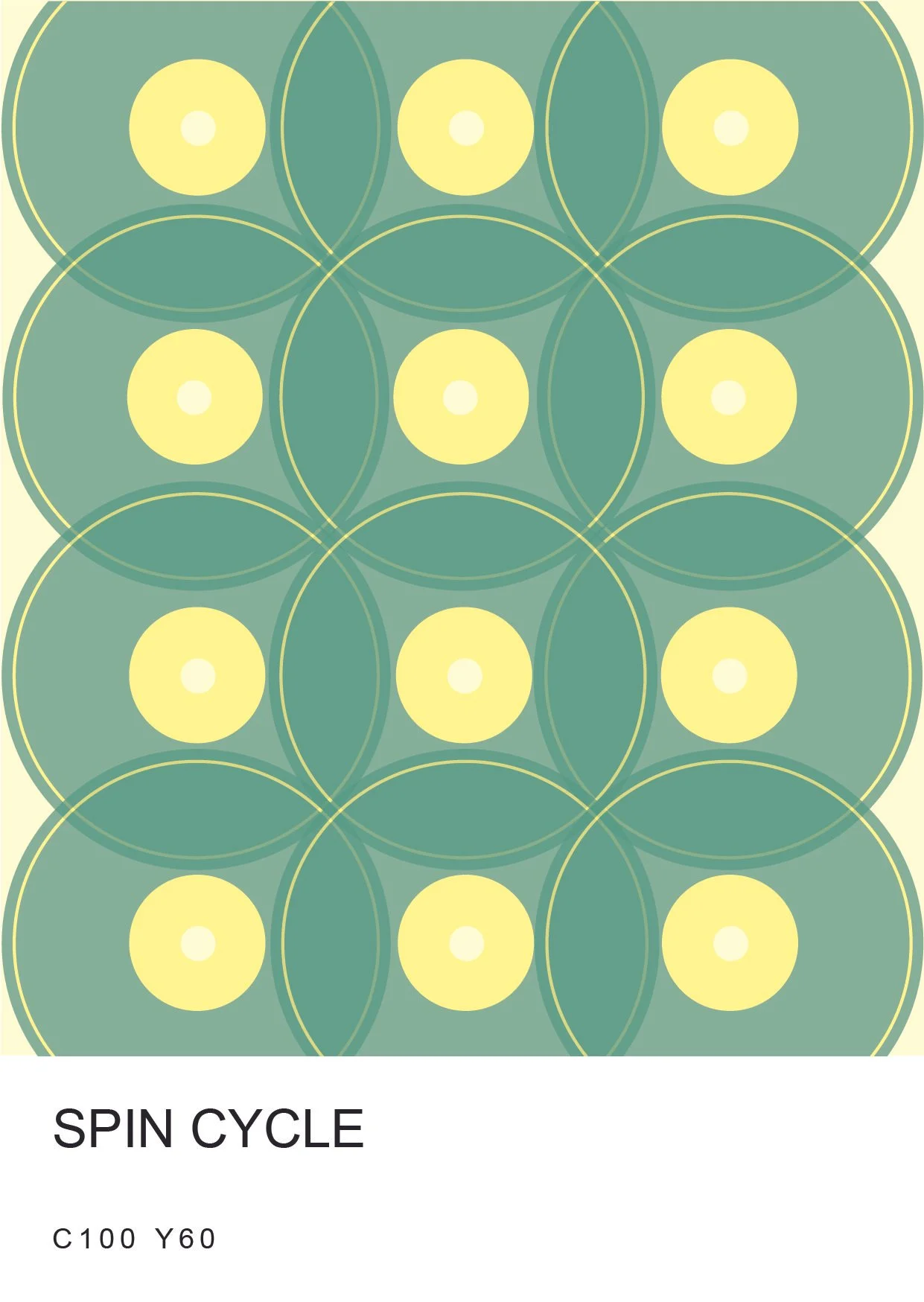 IInspired by retro vinyl records, and just like the previous designs, to show the sense of nostalgia and livelyness, I overlapped each disc and lowered the opacity to show another design layer underneath. The result adds depth and dimension and, at t