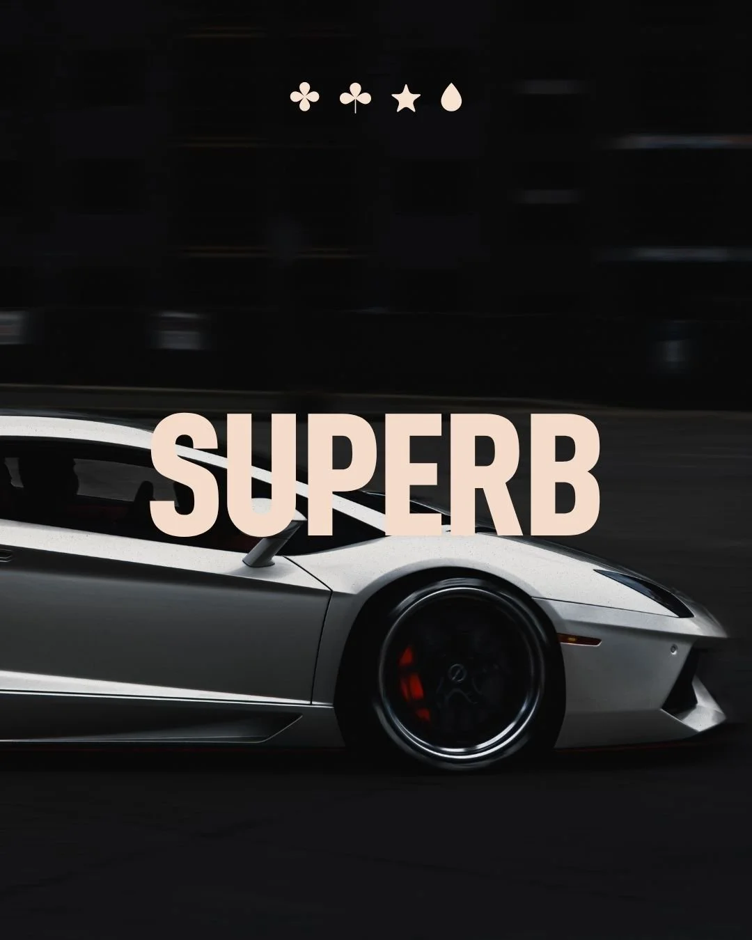 geurmarketing voor 'SUPERB' in het midden., snif voor superb detailing.