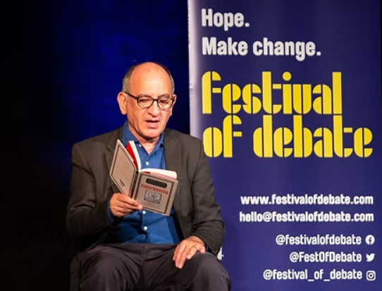 Author reading at Festival of Debate event