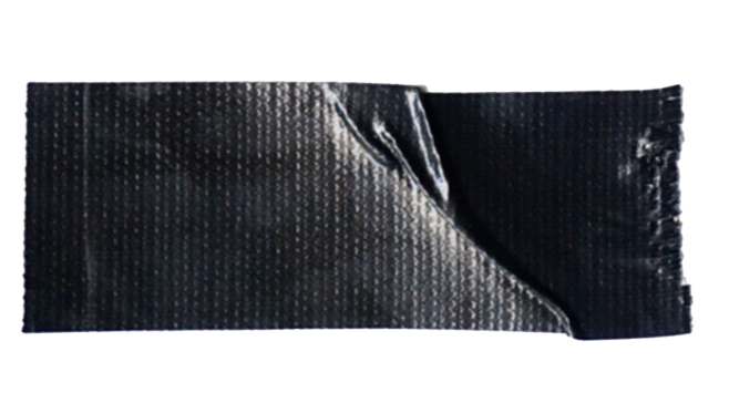 Close-up of a black, textured nylon bag with a zipper.
