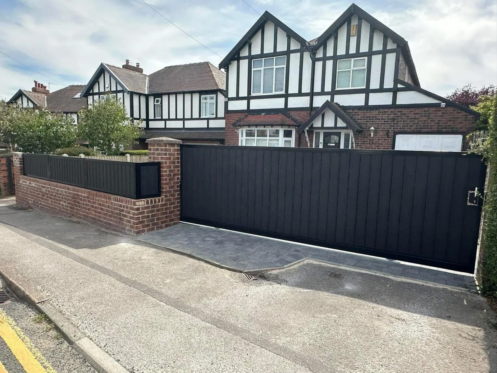 Electric Gates Fabricated & Installed by Whitworth Fabrications in West Yorkshire