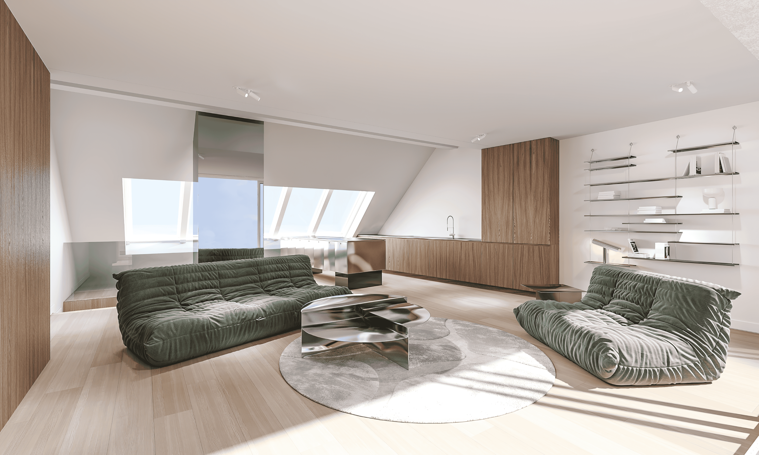 CHATELAIN SALON-CUISINE INTERIEUR