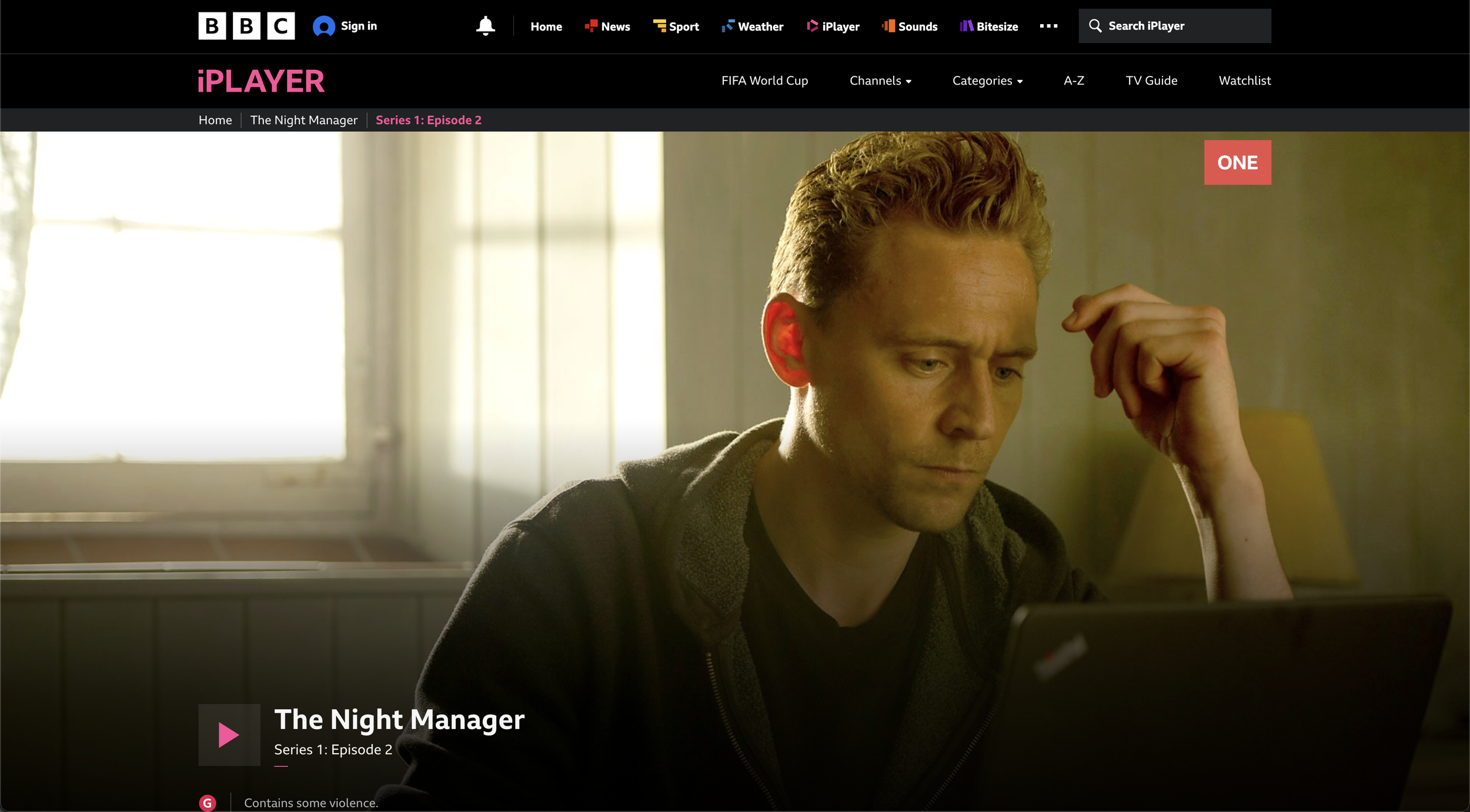 BBC iPlayer episode page