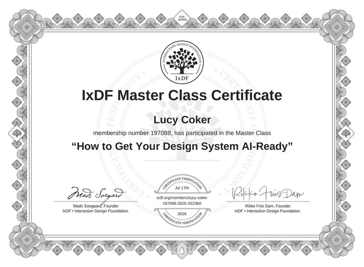 How to Get Your Design System AI-Ready certificate