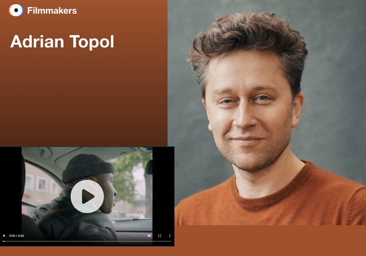 Iteration: themed media-forward layout with showreel