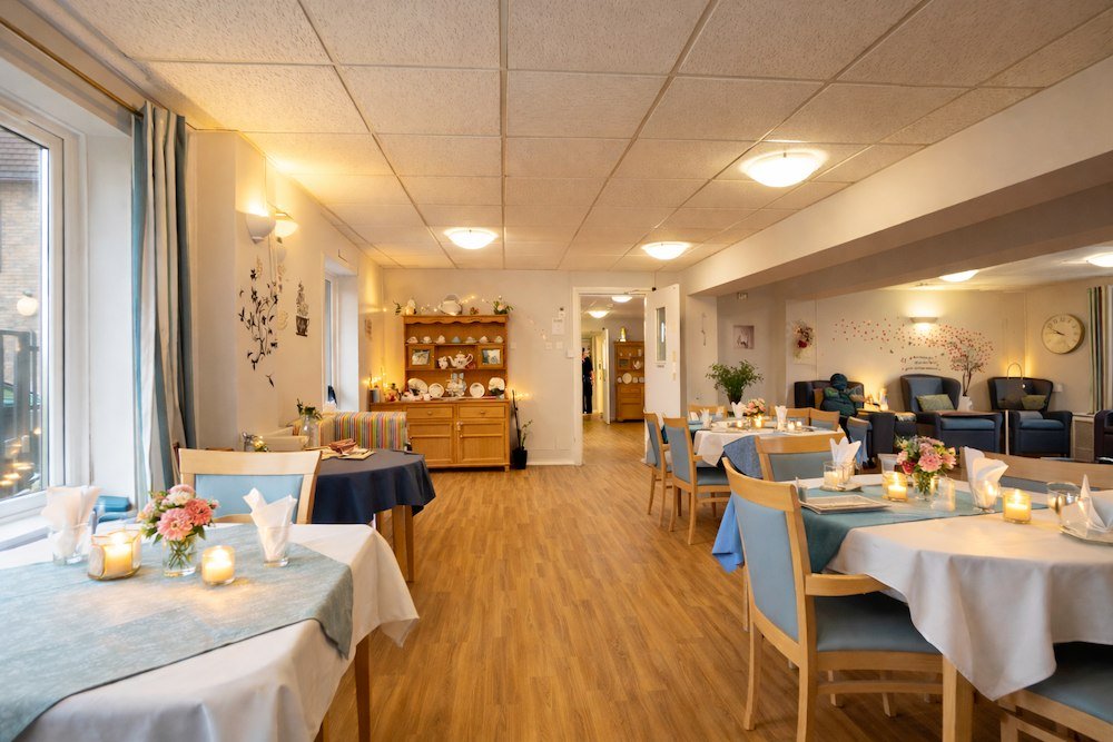 Gable court interior dining hall