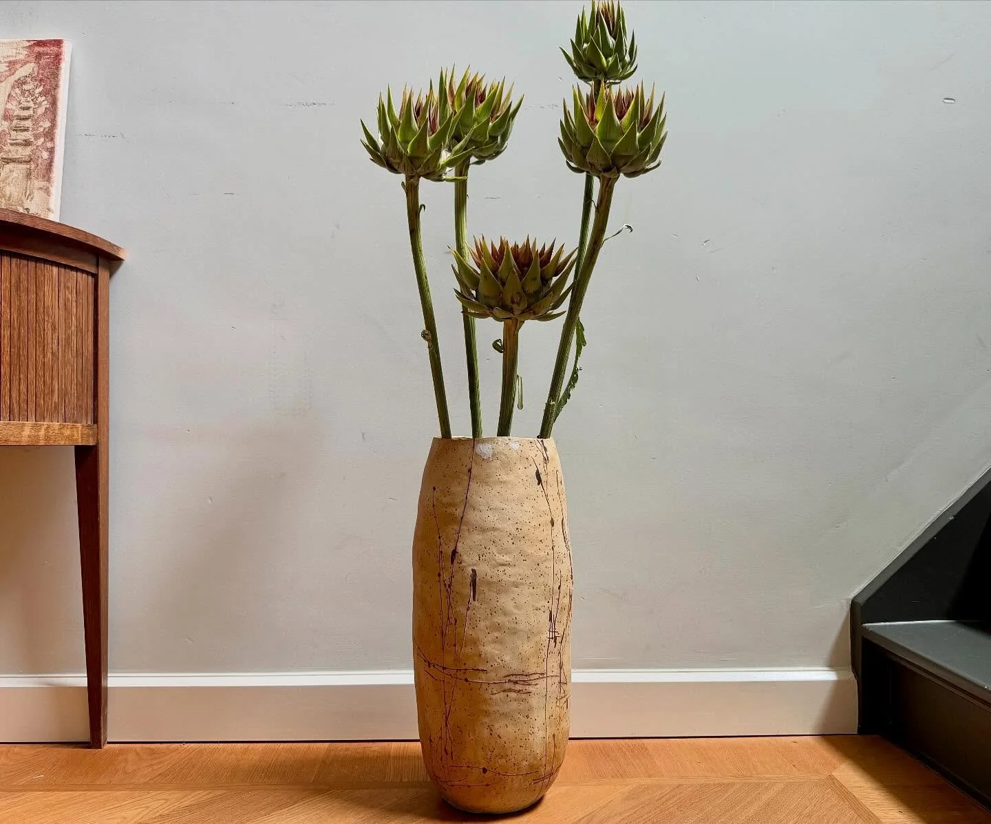 Pot 18 x 45 cm  #handbuildingceramics #ceramicpots #oxidesceramicsculpture