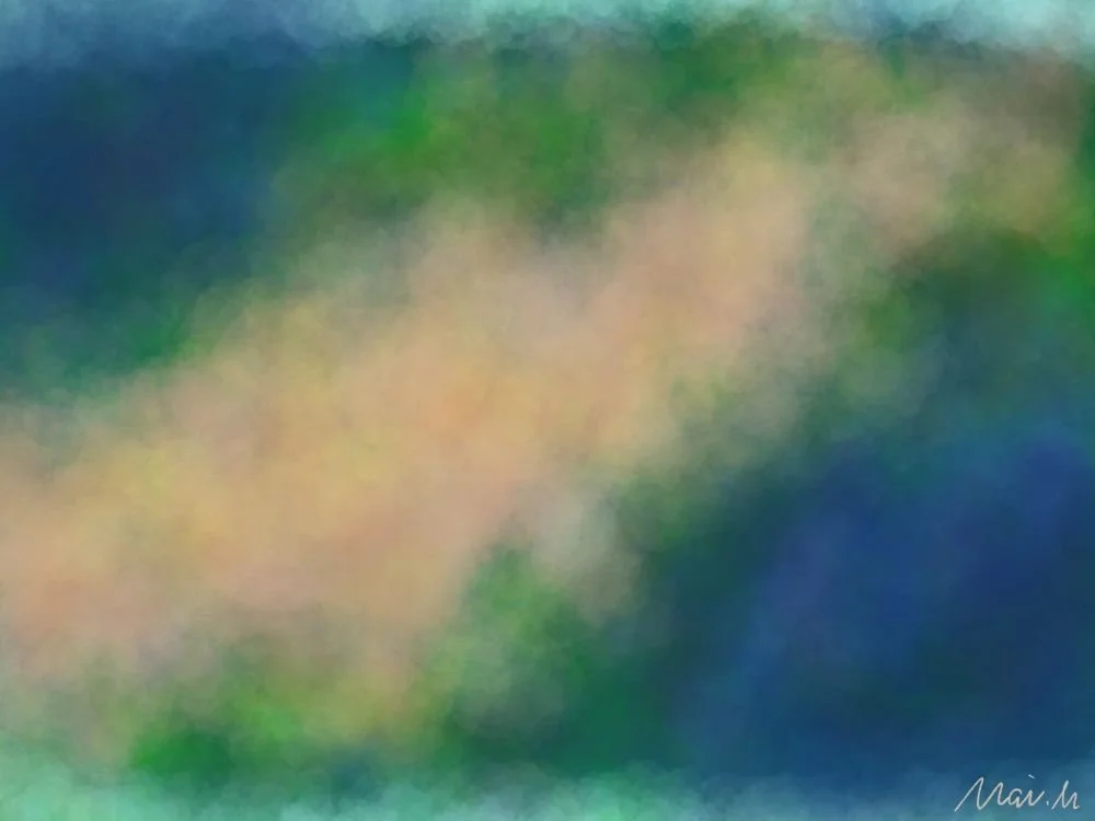 基本価格　5000JPYC　　地球ーMap　　自然豊かな地球を宇宙から眺めているような感覚です。地図のように平面にしていくことで地球の姿を丸ごと表現しています。