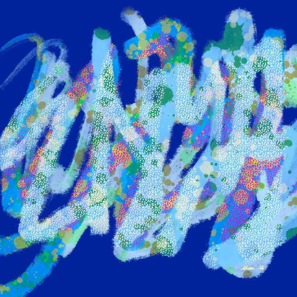 基本価格　20000JPYC　　無言ーSilent Resistance　　心の中にはさまざまな思いを抱えているのに、あえて言わない選択をした時の、心の中の様子を表現しました。この気持ちをそのまま言葉にしてしまったら相手を深く傷つけてしまったり、逆に自分が傷ついて、必死にこらえている涙が流れてしまいそうです。無言の抵抗を表現しています。