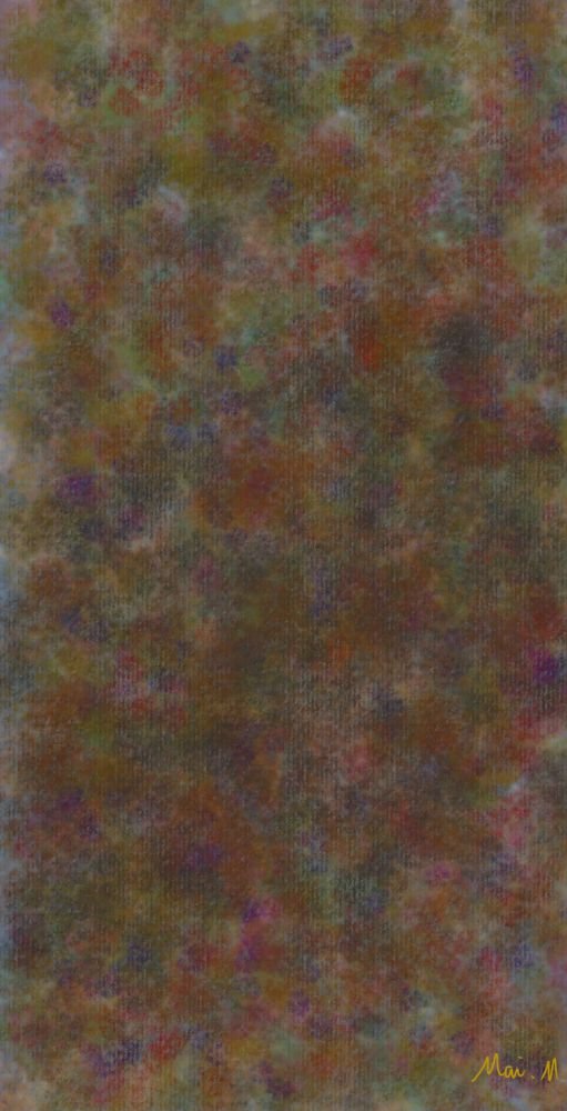 基本価格　5000JPYC　　錆ーRust　　綺麗な金属が置かれている環境によって錆びついていく様子を描きました。様々な色を使うことによって、錆のざらついた触感を表現しています。