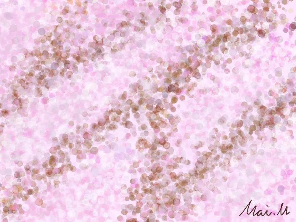 基本価格　5000JPYC　　桜ーCherry blossoms　　枝に満開の桜の花が咲き誇っている様子です。