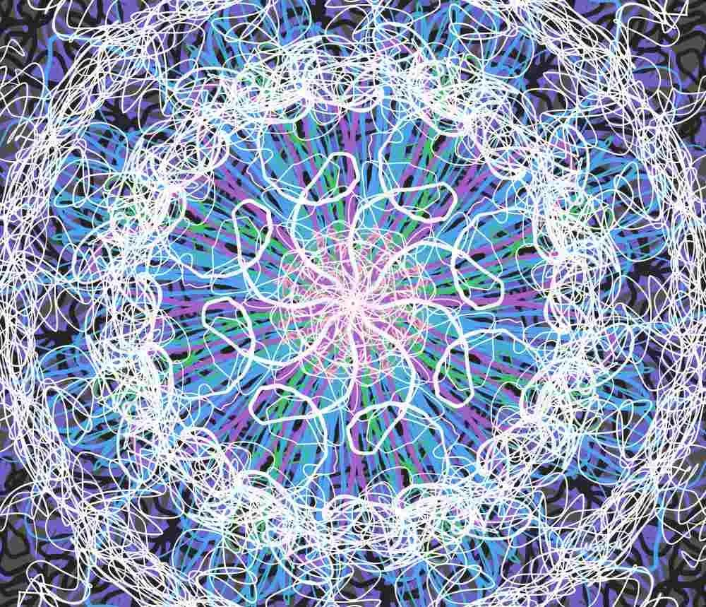 基本価格　10000JPYC　　ファッションーFashion　　アートやファッションを通しての人の繋がりと制作に使う繊維を重ねて描きました。