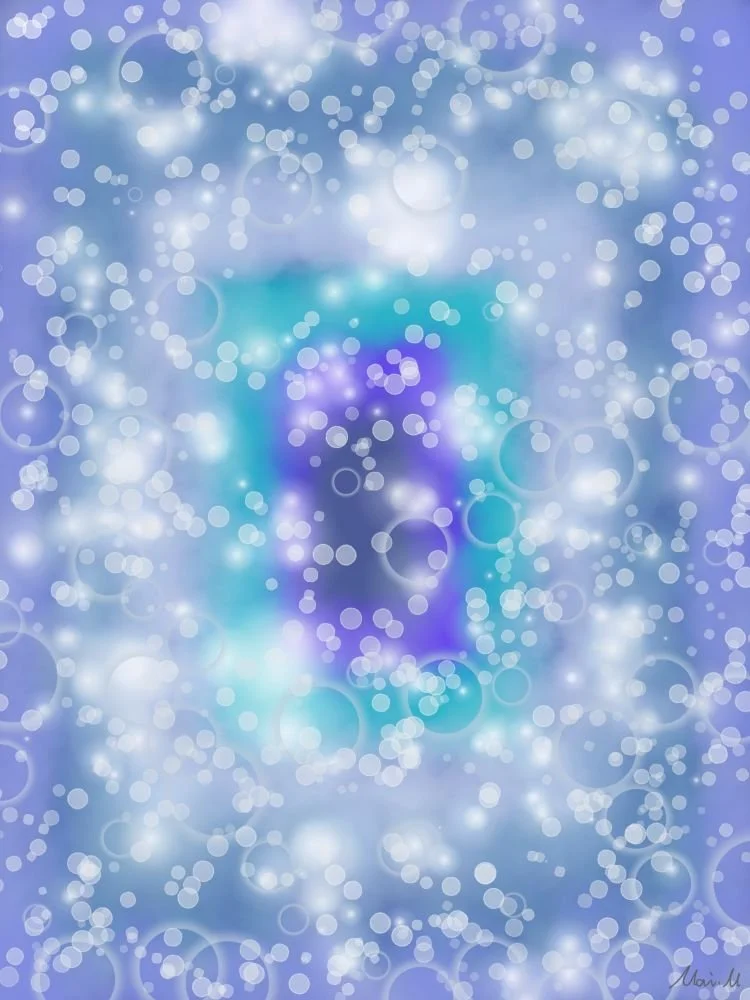 基本価格　5000JPYC　　光の通路ーShining Passage　　ある映画を観た後に、作中に出てきたような狭い通路を描きました。追手から逃げる主人公を助けたくて、希望で輝く通路を用意したいと思いました。映画の内容が難しかったのですが楽しい思い出になりました。