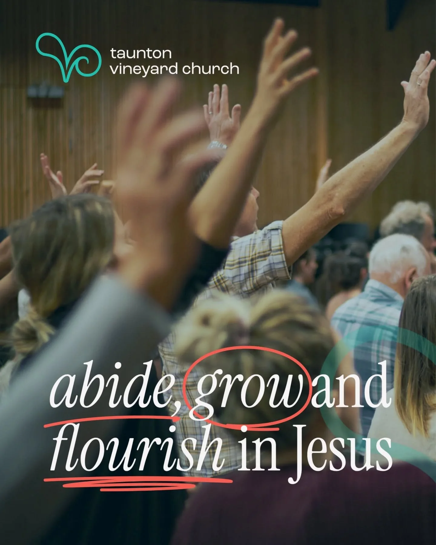 You may have noticed our logo looks a little different&hellip; 👀

We love our branding refresh and we hope you do to! It reflects the vision we believe God is leading Taunton Vineyard Church into - a place to abide, grow, and flourish in Jesus. 🌱

