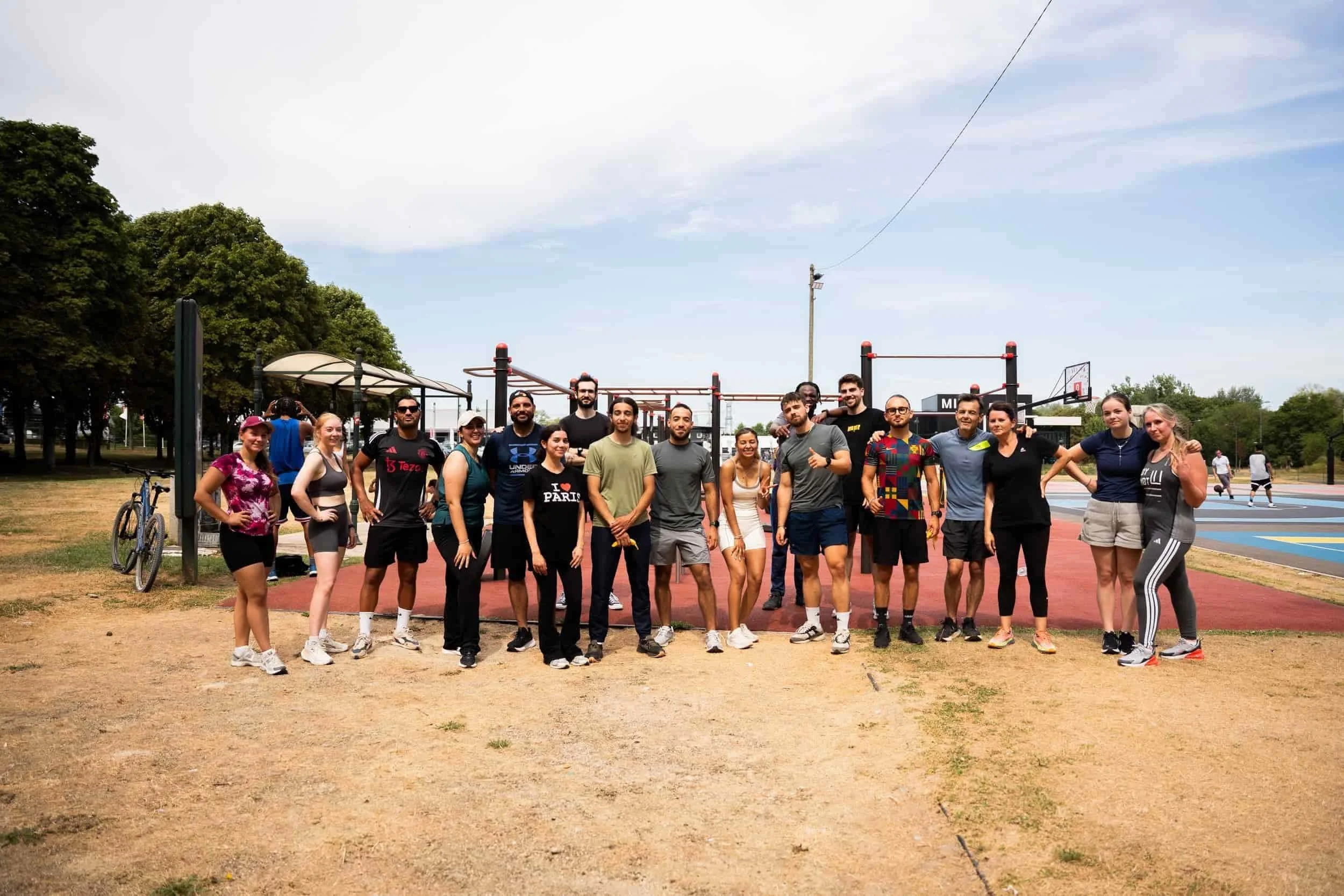 Notre premier circuit training en extérieur !
